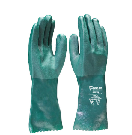 LUVA DE PVC VERDE - 36 CM IMBAT