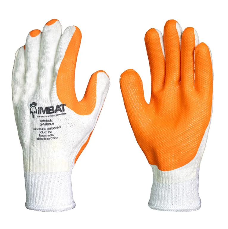 LUVA TRICOTADA LARANJA VULCANI (TAM G) IMBAT