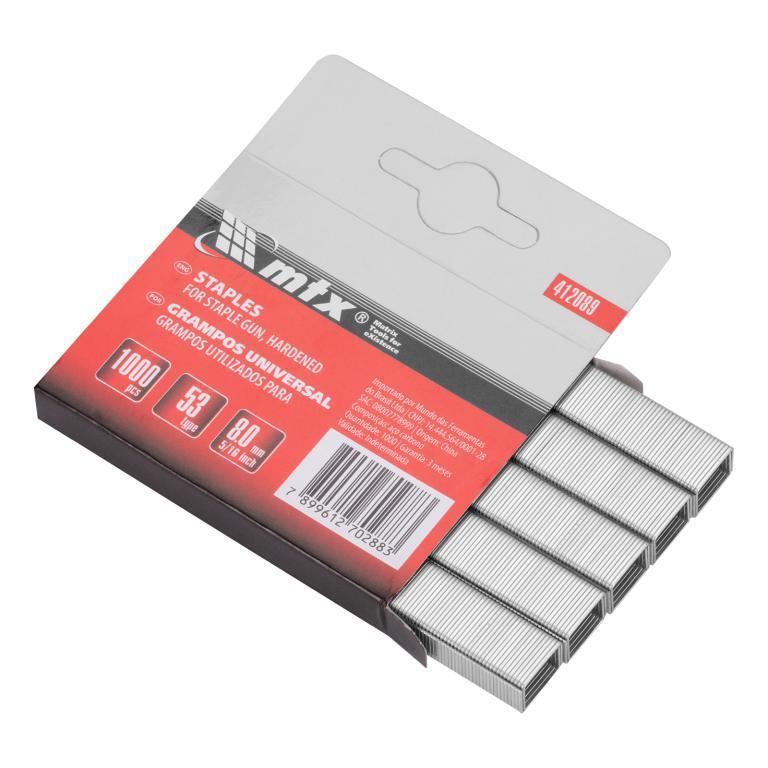 GRAMPOS PARA GRAMPEADORES, TIPO 53, 8MM, 1000 PCS // MTX