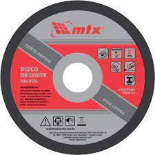 DISCO DE CORTE PARA METAL 7'' X 1,6 X 22,23 MM (10PÇS) MTX