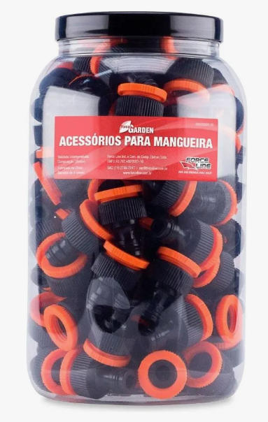 BICO CONECTOR P/ ENGATE RAPIDO 1/2" X 3/4" POTE 90 PCS FORCELINE