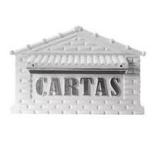 CAIXA DE CORREIO 4 P BRANCA GRADE E MURO REAL