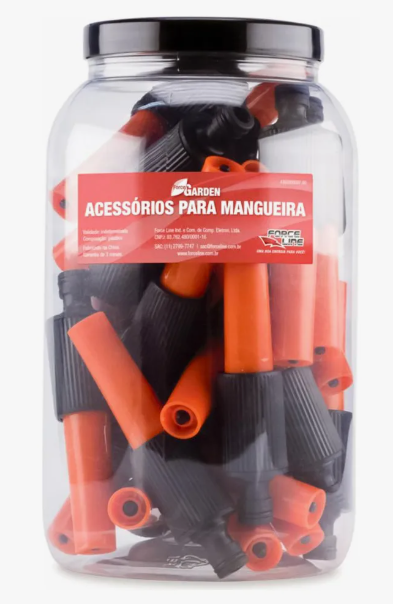 ESGUICHO REGULAVEL ENGATE RAPIDO POTE 25 PCS FORCELINE