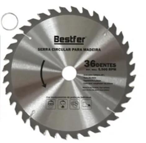 DISCO MADEIRA 7POL 180MM 36D BESTFER