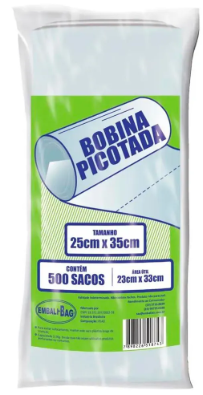 SACOS PLASTICOS EMBALIBAG BOBINA PICOTADA 25X35CM EMBALIXO
