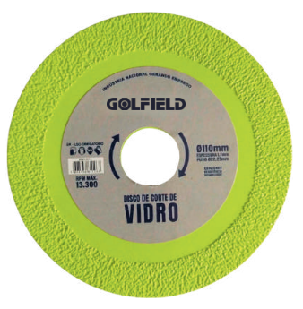 DISCO CORTE VIDRO 110MM X 1,0MM X 22,23MM GOLFIELD
