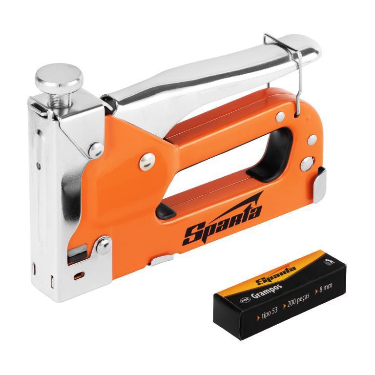 GRAMPEADOR MANUAL AJUSTE PRESSAO 200 GRAMPOS TIPO 53 4-14MM SPARTA