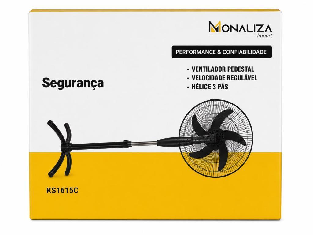 VENTILADOR 40CM 127V 5 HELICES MONALIZA