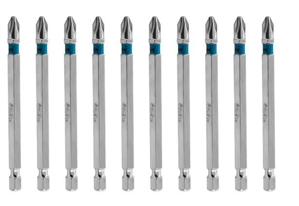 BITS PHILLIPS PH2 ACO CROMO MOLIBDENIO 90MM10PCS GROSS