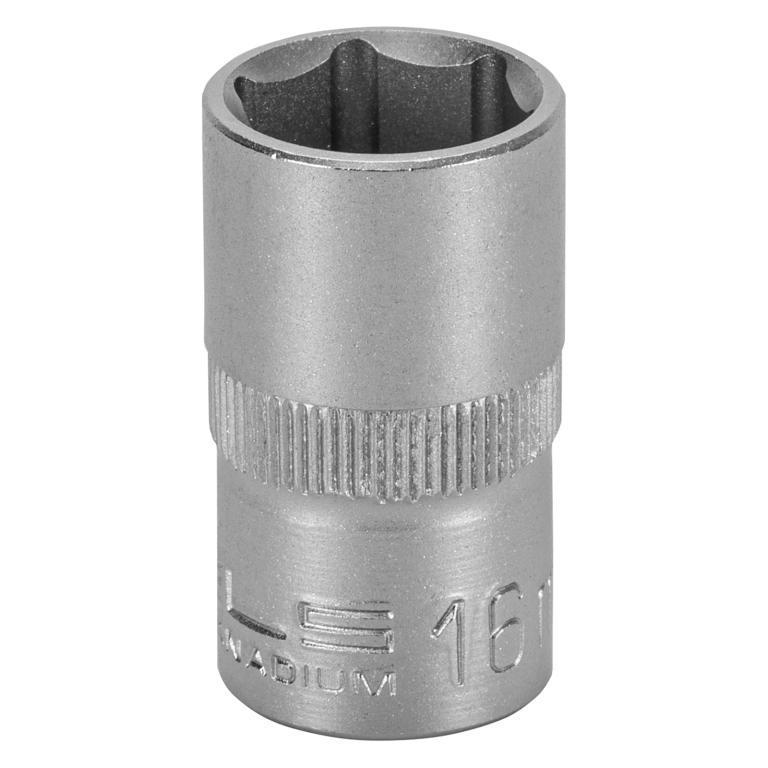 SOQUETE ESTRIADO 10MM AÇO CRV 1/2 POL. STELS