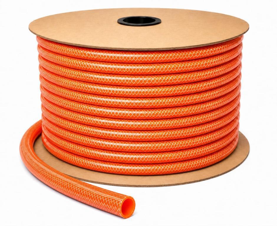 MANGUEIRA MAX FLEX LARANJA TRANÇADA 1/2 X 3,0MM - 150M MSFLEX