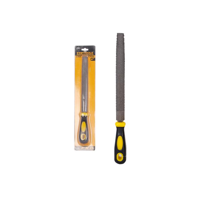 SR0513 - LIMA MEIA CANA  P/MADEIRA 8" C/CABO PLASTICO AMARELO CX24 - 2X12
