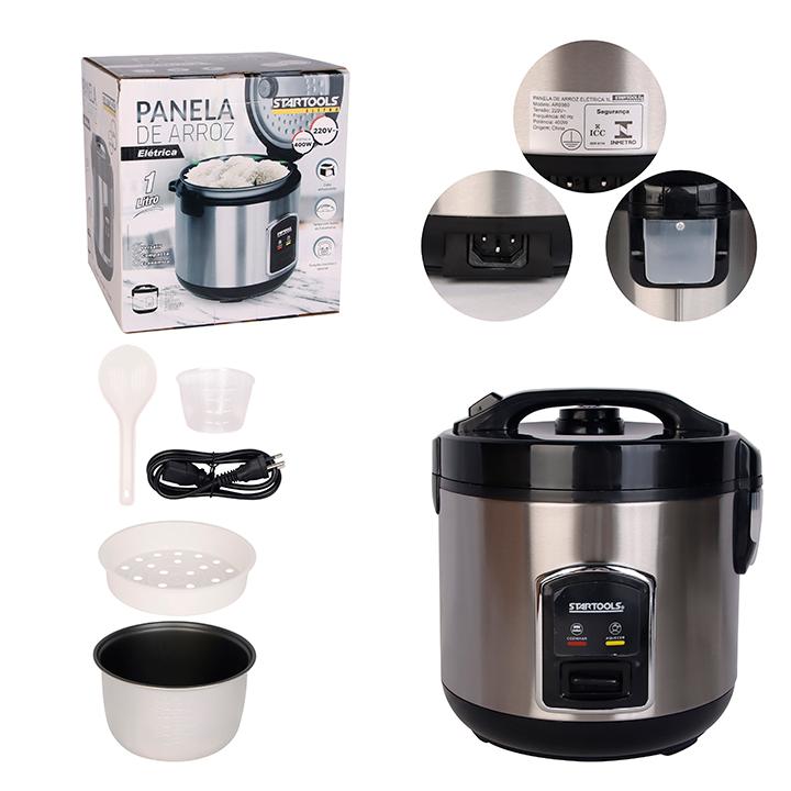 SR0980 - PANELA 220V DE ARROZ ELÉTRICA 1L 400W CX4