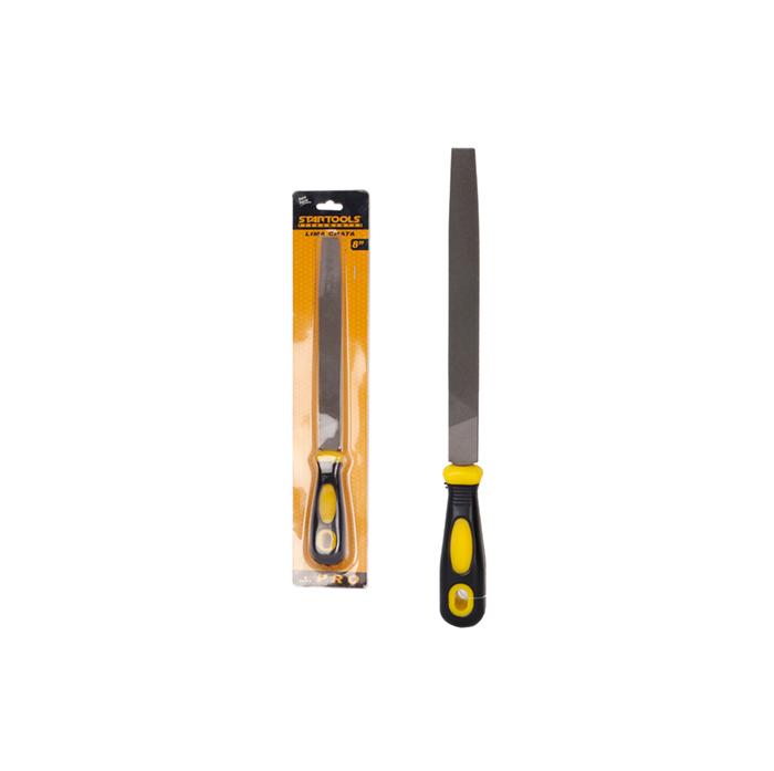 SR0512 - LIMA CHATA 8" P/FERRO C/CABO PLASTICO AMARELO CX24 - 2X12