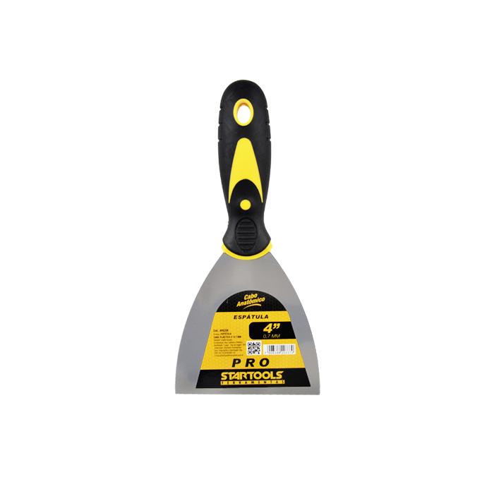 SR0208 - ESPATULA CABO PLASTICO 4" 0,7MM CX72 - 6X12