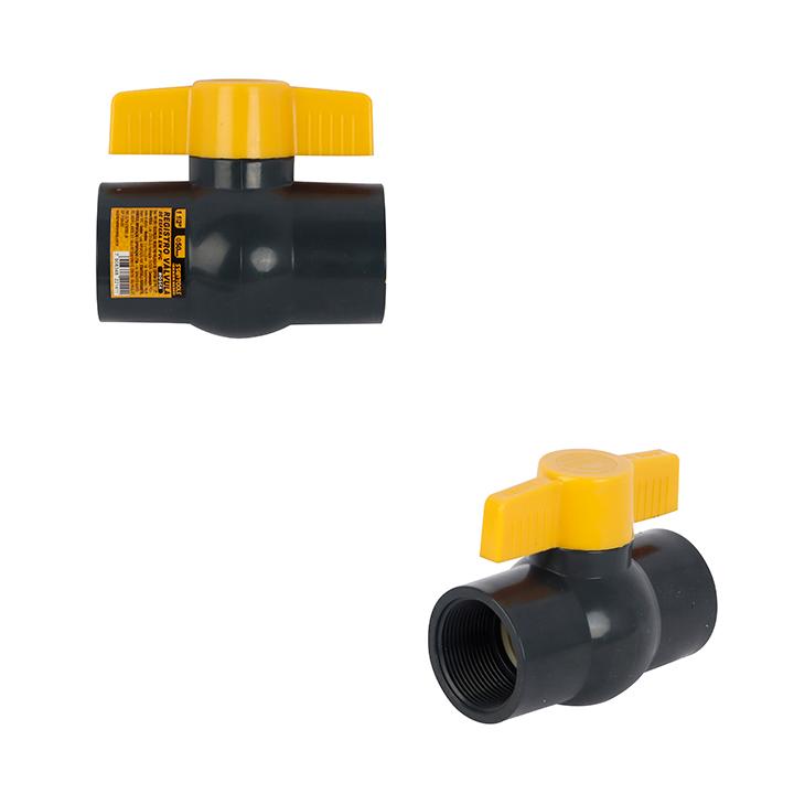 SR1285 - REGISTRO VALVULA DE ESFEREA DE PVC 1 1/2'' 50MM ROSCA CX36 - 6X6
