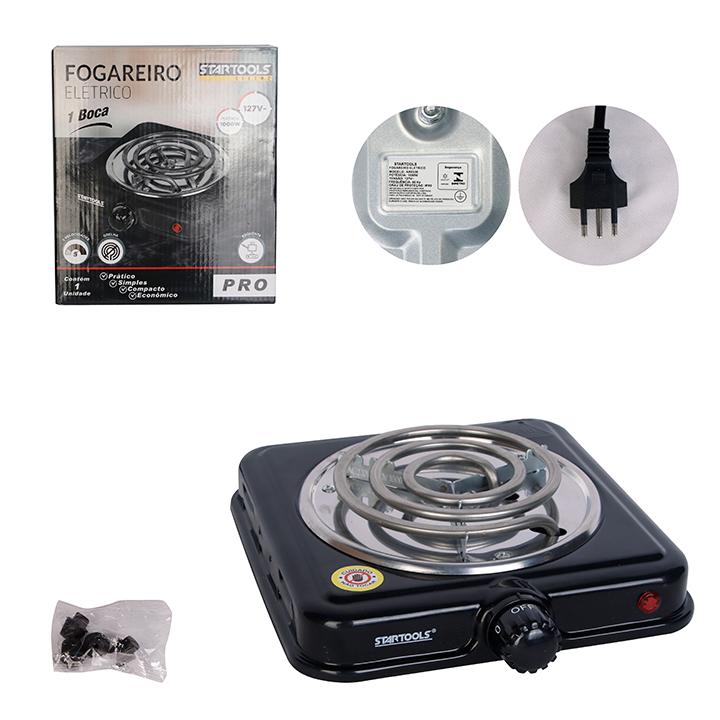 SR0538 -  FOGAREIRO 110V ELETRICO 1000W 1BOCA 50/60HZ CX12