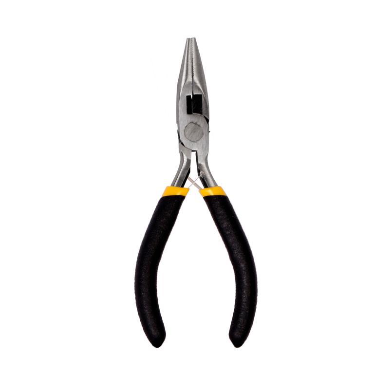 SR0547 - ALICATE DE BICO MEIA CANA RETO 4,5' COM MOLA E CABO EMBOR.  DE AÇO CARBONO CX48 - 2X24