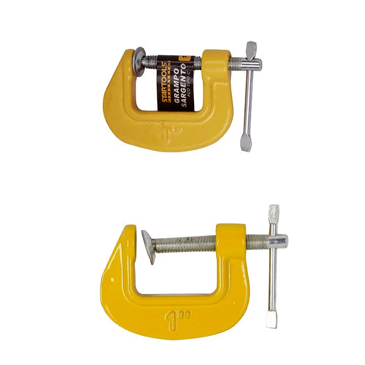 SR0635 - GRAMPO SARGENTO DE ACO TIPO C 1' CX48 - 2X24