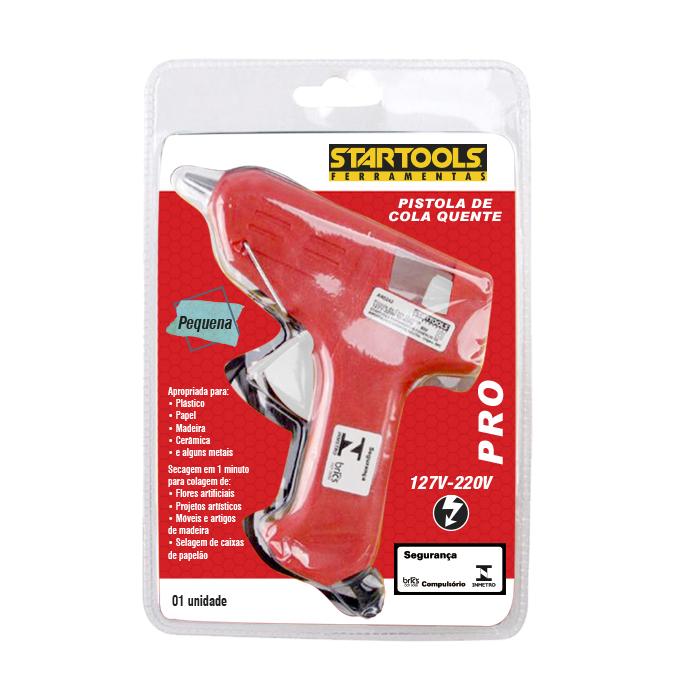 SR0379 - PISTOLA DE COLA QUENTE PQ COLORIDO 8W BIVOLT CX48 2X24