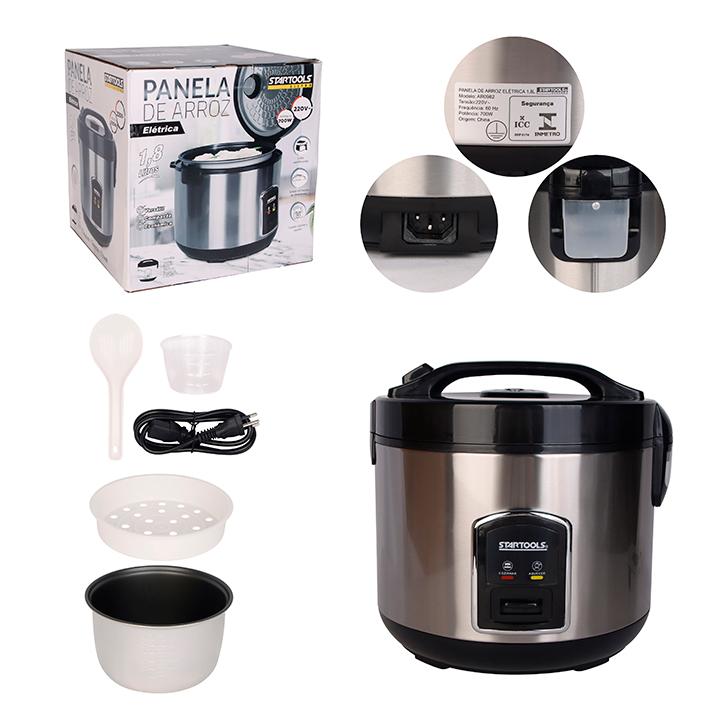 SR0982 - PANELA 220V DE ARROZ ELÉTRICA 1,8L 700W CX2