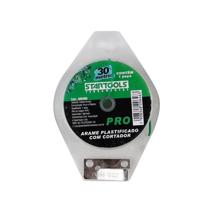 SR0406 -ARAME PLASTIFICADO COM CORTADOR 30M CX/48 1X48