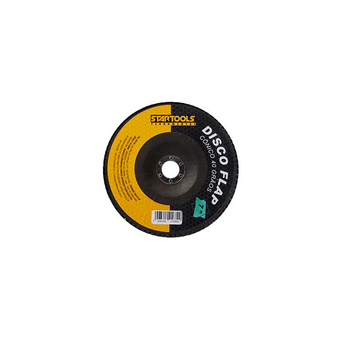 SR1139 - DISCO FLAP CONICO 7'' 40 GRAO CX40 - 4X10