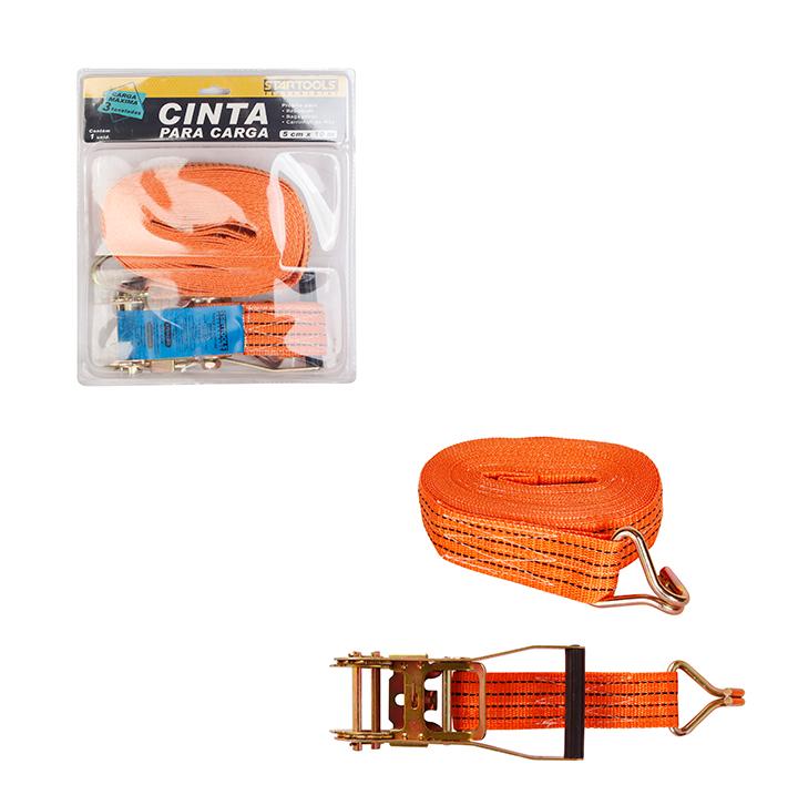 SR1174 - CINTA P/CARGA 10MX5CM C/CATRACA 3000KG CX10