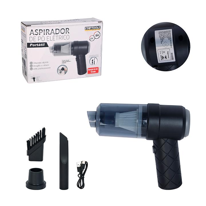 SR1007 - MINI ASPIRADOR DE PO SEM FIO PCARRO CX48