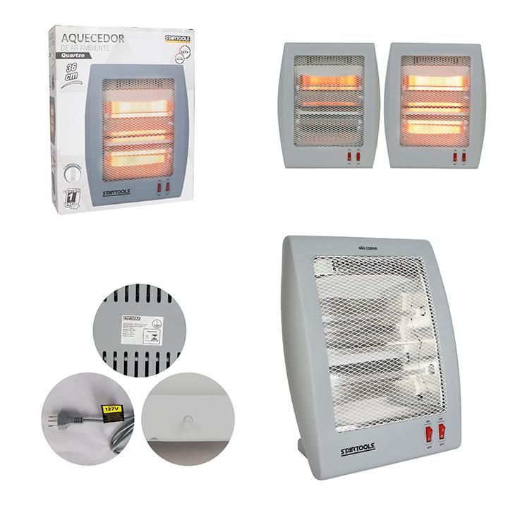 SR1265 - AQUECEDOR DE AMBIENTE QUARTZO 127V CINZA CX6