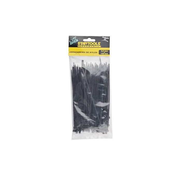 SR0141 - ABRACA NYLON PRETA 2,5X150MM CX120 - 4X30