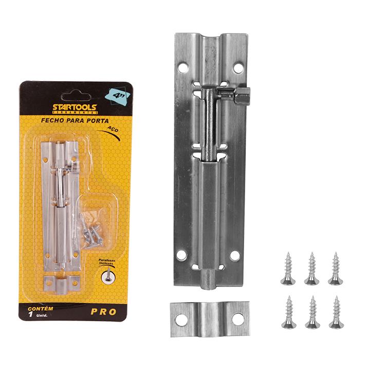 SR0699 - FECHO DE ACO P/PORTA 4' CX96 - 2X48