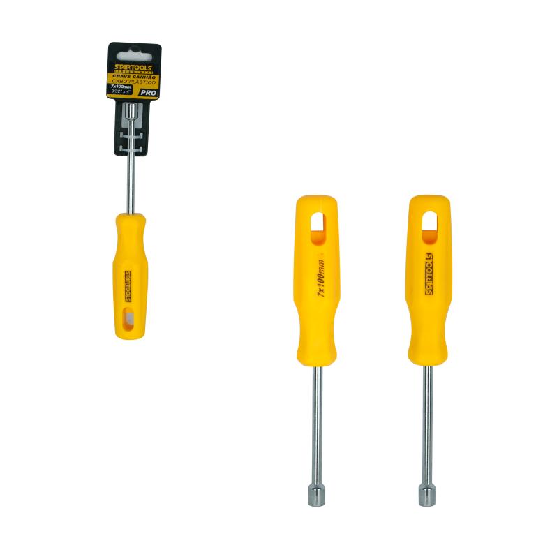 SR0847 - CHAVE CANHAO CABO PLASTICO 9/32' X 4' - 7X100MM CX48 - 4X12