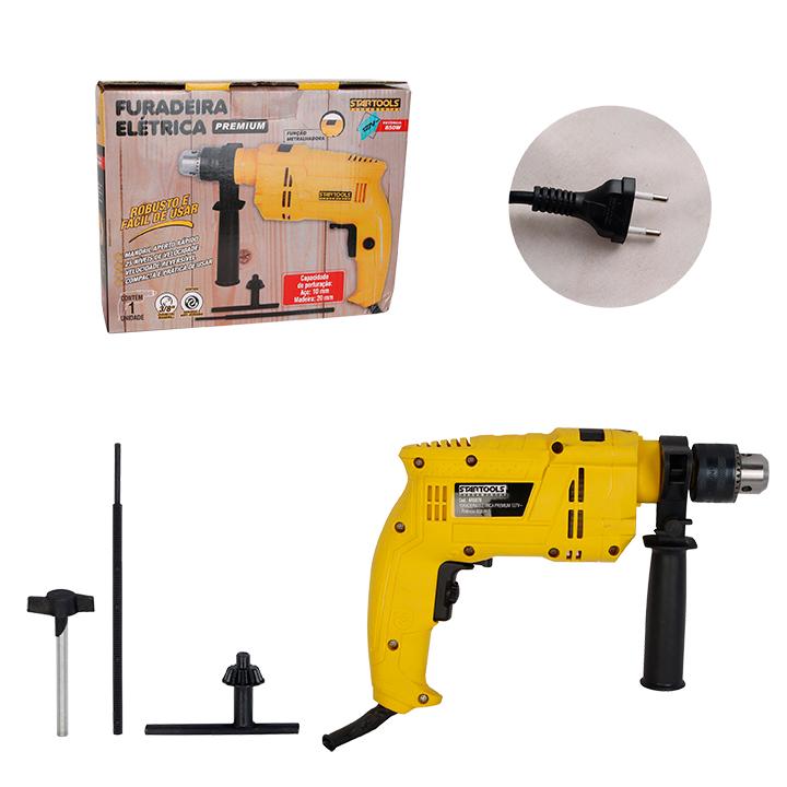 SR0870 - FURADEIRA 127V ELETRICA PREMIUM  850W CX4