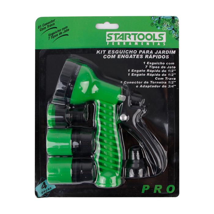 SR0419-KIT ESGUICHO PARA JARDIM COM ENGATES RÁPIDOS COM 4 PCS CX72-2X36