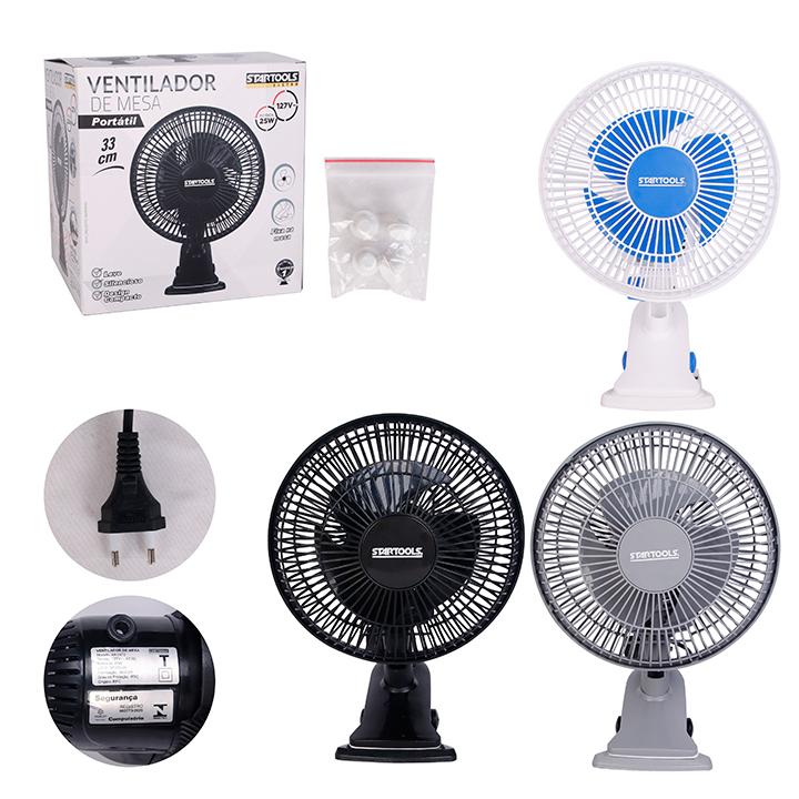 SR0972 - VENTILADOR CLIP 127V 2 VELOCIDADES CX8