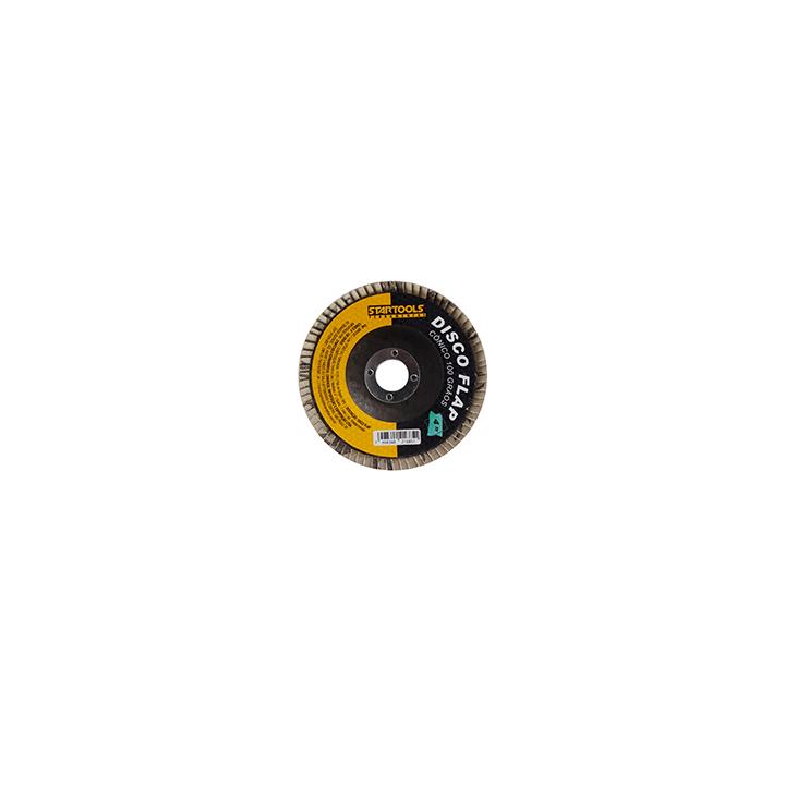 SR1137 - DISCO FLAP CONICO 4'' 100 GRAO CX120 - 12X10
