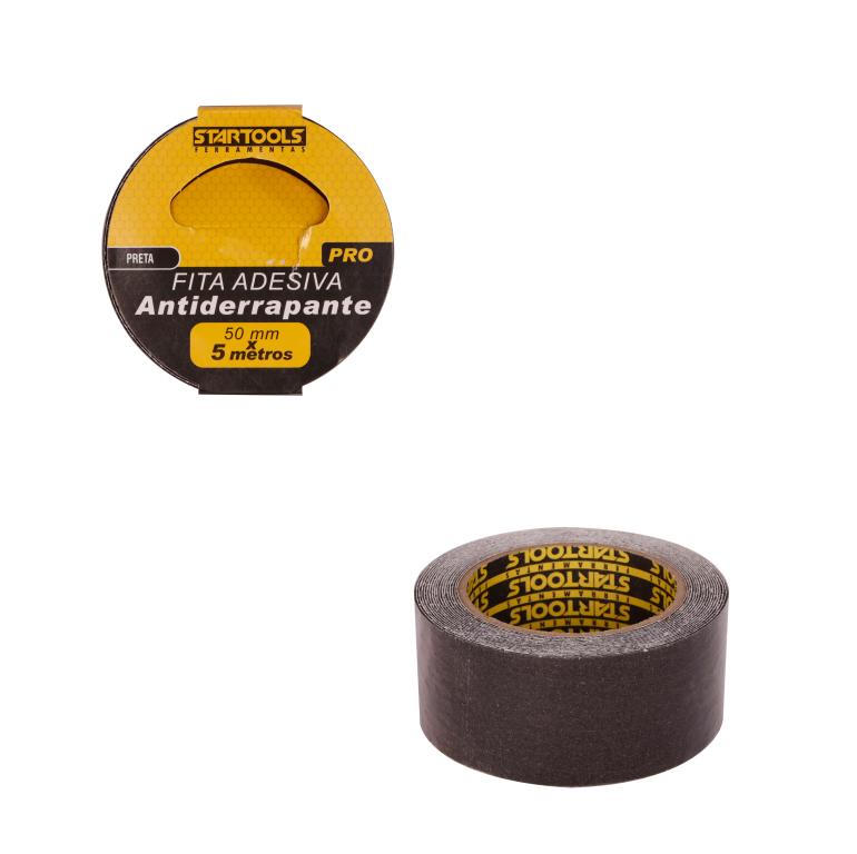 SR0911 - FITA ADESIVA ANTIDERRAPANTE PRETA 5MTS X 50MM CX36