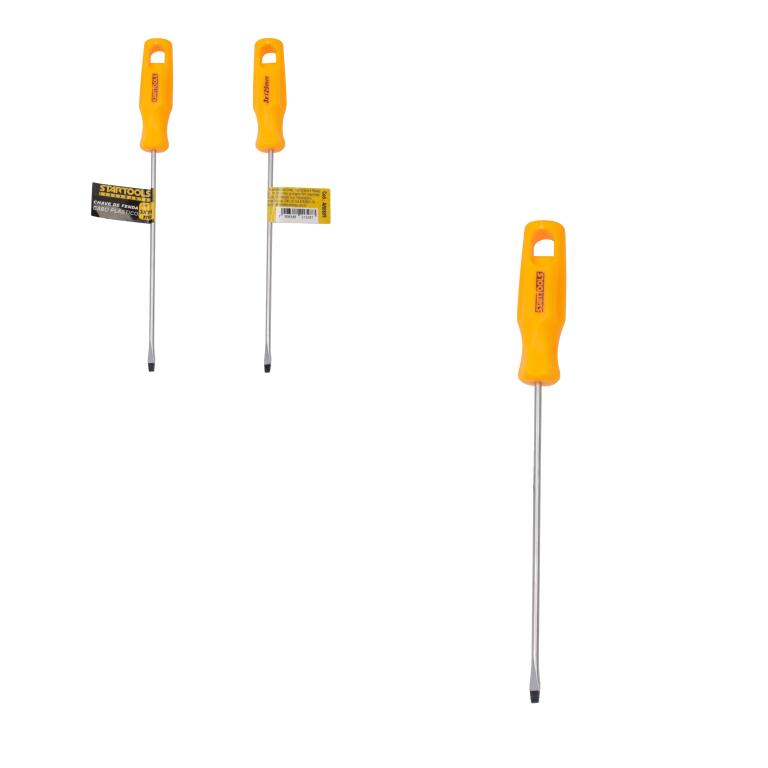 SR0809 - CHAVE DE FENDA CABO PLASTICO 1/8' X 5 - 3X125MM CX96 - 8X12