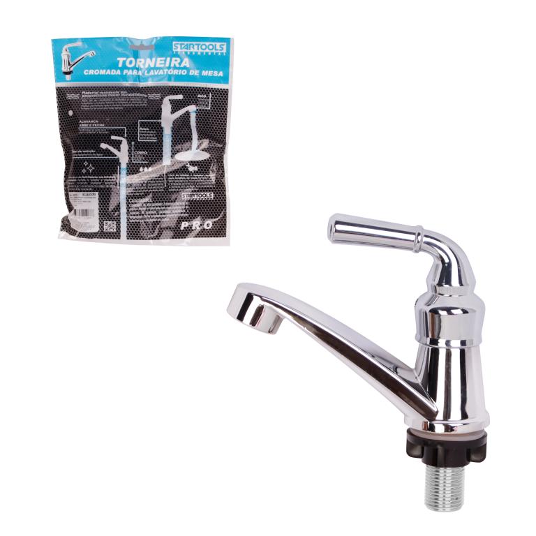 SR0775 - TORNEIRA CROMADA P/LAVATORIO DE MESA CX72