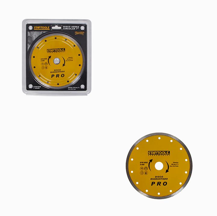 SR1076 - DISCO/SERRA CIRCULAR 7'' DIAMANTADO 180 X 22,23 X 2,5 mm 8.600 MAX RPM CX36 - 6X6