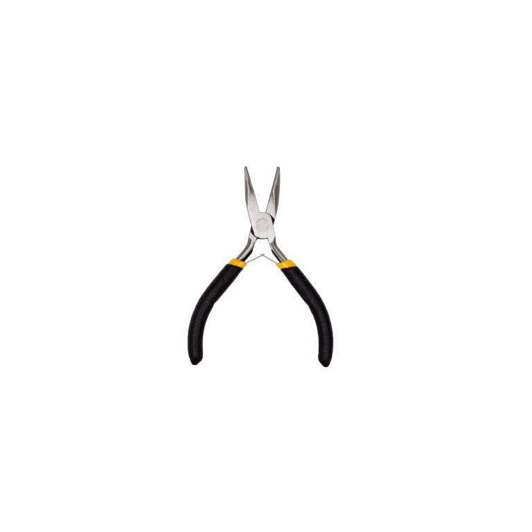 SR0550 - ALICATE DE BICO MEIA CANA CURVO 4,5' COM MOLA E CABO  EMBOR. DE AÇO CARBONO CX48 - 2X24