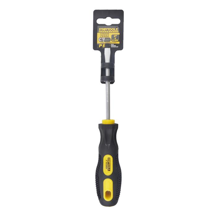 SR0016 - CHAVE FENDA 4"X6MM CRV CX72 - 6X12