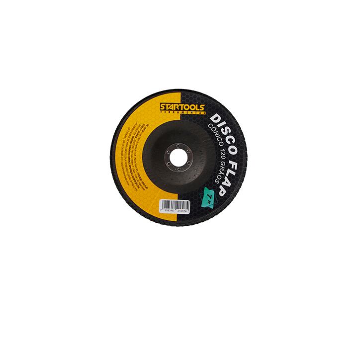 SR1143 - DISCO FLAP CONICO 7'' 120 GRAO CX40 - 4X10