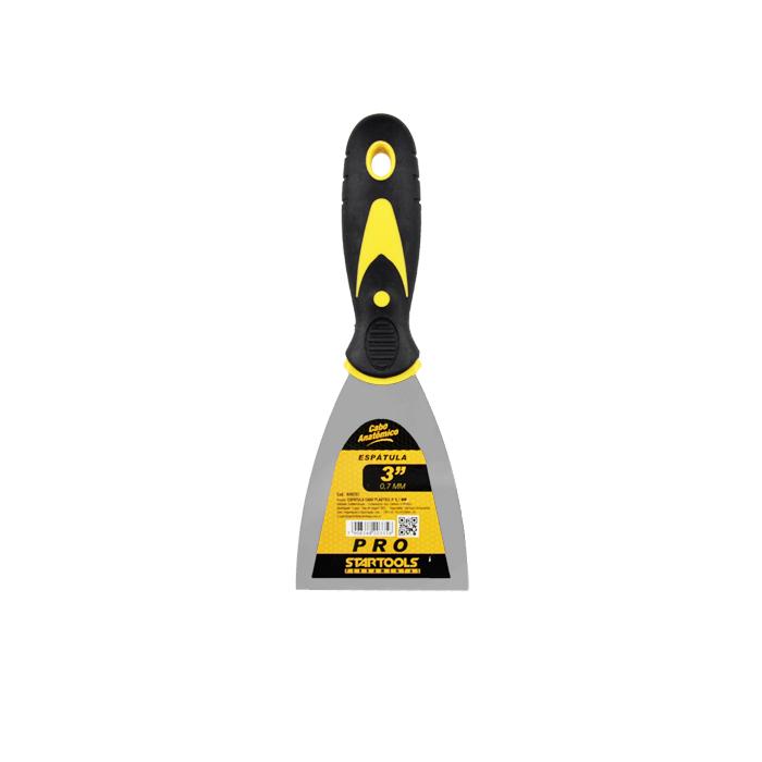SR0207 - ESPATULA CABO PLASTICO 3" 0,7MM CX72 - 6X12