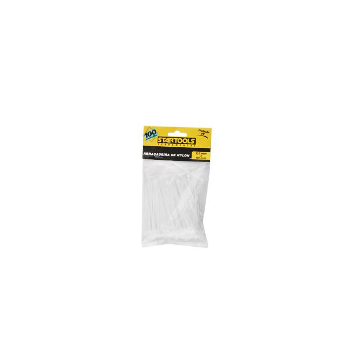 SR0149 - ABRACA NYLON BRANCA 2,5X80MM CX120 - 4X30