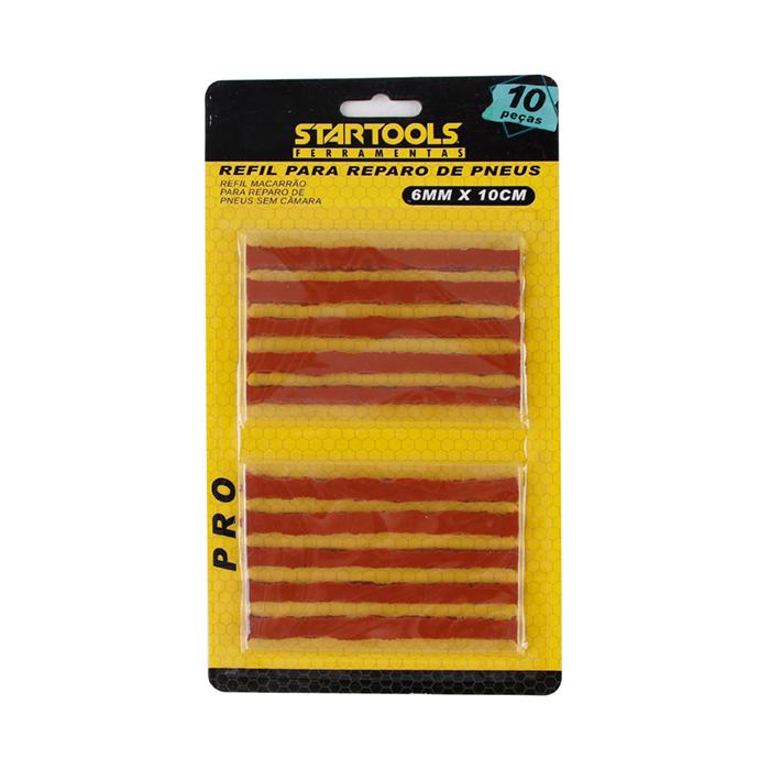 SR0400 - REFIL PARA REPARO DE PNEUS 6MM X 10 CM 10 PCS CX96-1X96