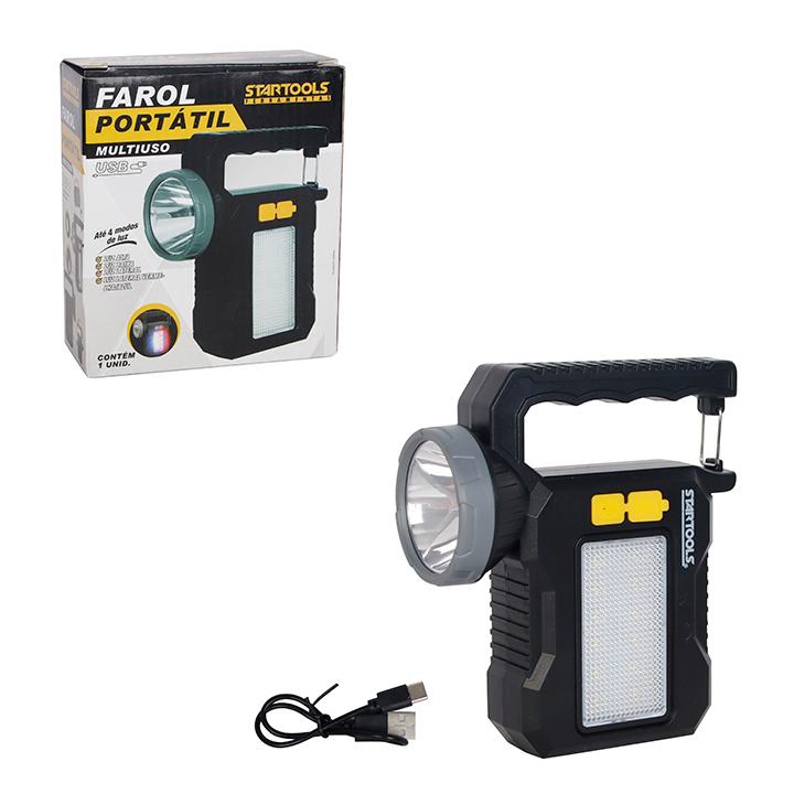 SR1071 - FAROL PORTÁTIL MULTIUSO 3,7V~ 3W CX24