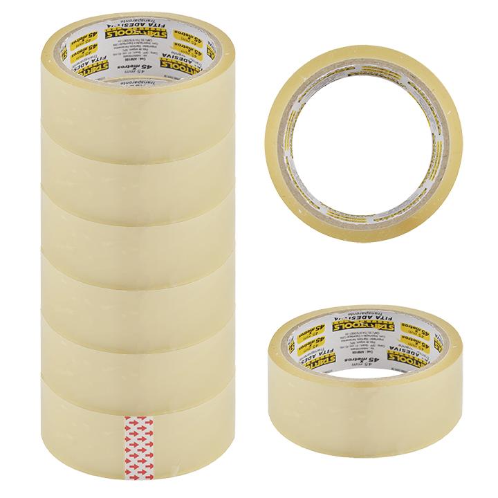 SR0905 - FITA ADESIVA TRANSPARENTE 40MTS X 42MM 40 MICRONS CX72
