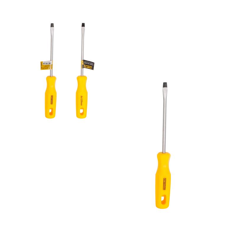 SR0827 - CHAVE DE FENDA CABO PLASTICO 1/4' X 5 - 6X125MM CX72 - 6X12